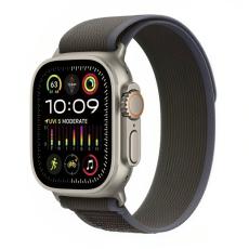 Apple - Apple Watch Ultra 2 (2023) 49mm 4G Titan Case Blå-Svart Trail Loop M-L