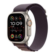 Apple - Apple Watch Ultra 2 (2023) 49mm 4G Titan Case Med Lila Alpine Loop - Large