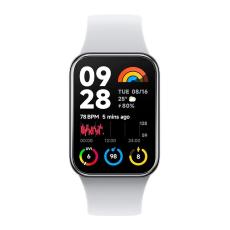 Xiaomi - Xiaomi Smart Band 8 Pro 44mm GPS Silver Aluminium Case With Grå Silicone Strap