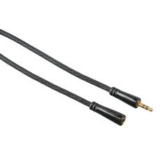 Hama - HAMA Kabel Audio 3.5mm-3.5mm Förlängning Guld Svart 3m