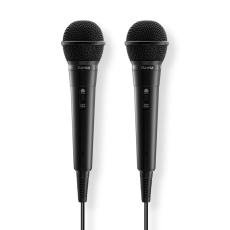 Hama - HAMA Mikrofon Karaoke Dynamisk Mono 2-Pack Svart
