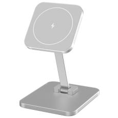 OEM - 15W magnetisk trådlös laddare för iPhone, AirPods, Apple Watch - Silver