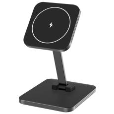 OEM - 15W Magnetisk Trådlös Laddare för iPhone/AirPods - Svart