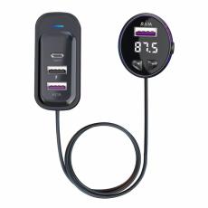 OEM - CS8 Baksätes Snabbladdare Bluetooth-kompatibel MP3 FM Sändare Multi-Port