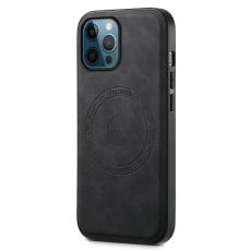 DENIOR - DENIOR A11 iPhone 12 Pro Max Fodral Retro PU+PC+TPU Svart