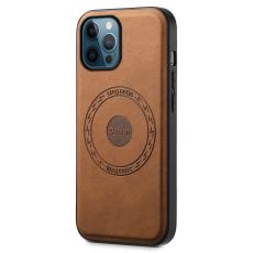 DENIOR - DENIOR A11 iPhone 12 Pro Max Fodral Retro PU+PC+TPU Brun