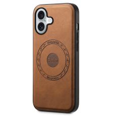 DENIOR - DENIOR A11 iPhone 16 Fodral Läder+PC+TPU Brun