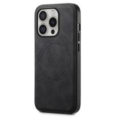 DENIOR - DENIOR A11 iPhone 16 Pro Fodral Vintage PU Läder Svart