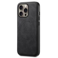 DENIOR - DENIOR A11 iPhone 16 Pro Max Fodral Äkta Läder Svart