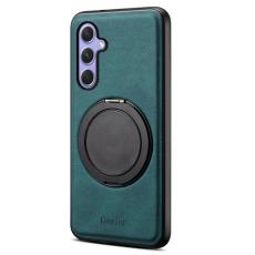 DENIOR - DENIOR A14 Samsung Galaxy A55 5G Magnetfodral Läder PC TPU Blå