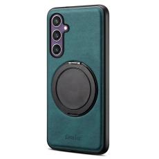 DENIOR - DENIOR A14 Samsung Galaxy S23 FE Magnetfodral Läder PC TPU Blå