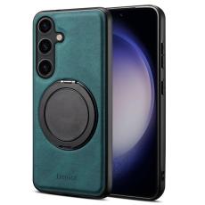 DENIOR - DENIOR A14 Samsung Galaxy S25 Magnetfodral Läder PC TPU Blå