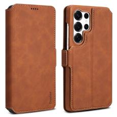 DENIOR - DENIOR B07 Samsung Galaxy S24 Ultra Fodral Läder + PC Magnetiskt Avtagbart