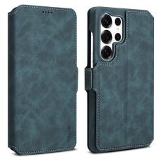 DENIOR - DENIOR B07 Samsung Galaxy S25 Ultra Fodral Läder + PC Blå