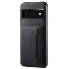 DENIOR - DENIOR D13 Google Pixel 6 Pro 5G Fodral Äkta Läder Svart