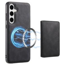 DENIOR - DENIOR D13 Samsung Galaxy S24 Plus Retro Fodral Läder Svart