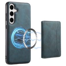 DENIOR - DENIOR D13 Samsung Galaxy S24 Plus Fodral Äkta Läder Blå