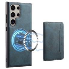 DENIOR - DENIOR D13 Samsung Galaxy S24 Ultra Fodral Äkta Läder Blå