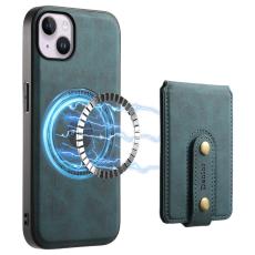 DENIOR - DENIOR D14 iPhone 14 Plus Fodral Läder + TPU + PC Blå