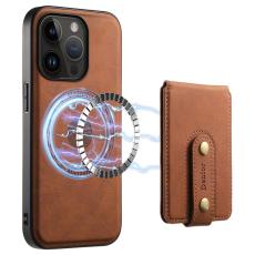 DENIOR - DENIOR D14 iPhone 14 Pro Fodral Retro Läder PC+TPU Brun