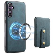 DENIOR - DENIOR D14 Samsung Galaxy S23 FE Fodral Äkta läder Blå