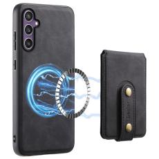 DENIOR - DENIOR D14 Samsung Galaxy S24 Fodral i äkta läder - Svart