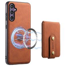 DENIOR - DENIOR D14 Samsung Galaxy S24 Fodral Äkta läder Brun