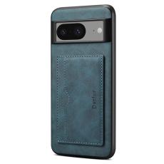 DENIOR - DENIOR Google Pixel 8 Fodral Retro Läder + TPU + PC Blå