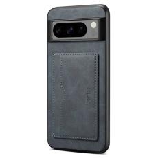 DENIOR - DENIOR Google Pixel 8 Pro Fodral Läder+TPU+PC Ställ - Grå