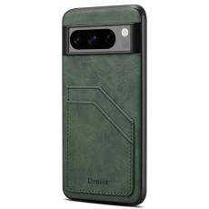 DENIOR - DENIOR Google Pixel 8 Pro Fodral Retro Dubbelkortplats Grön