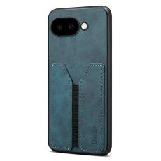DENIOR - DENIOR Google Pixel 9a Fodral Elastisk Kortficka PU Läder Blå