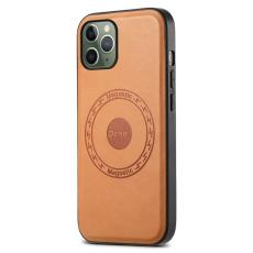 DENIOR - DENIOR iPhone 11 Pro Skal PU Läder Anti-Slip Grepp Khaki