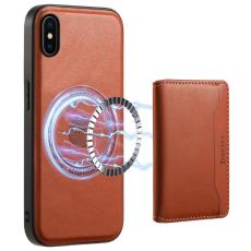 DENIOR - DENIOR iPhone X / XS Skal i äkta läder - Brun