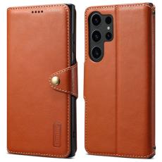 DENIOR - DENIOR Samsung Galaxy S24 Ultra Fodral Äkta Läder Brun