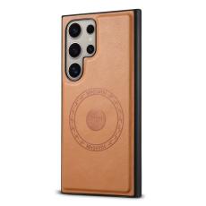 DENIOR - DENIOR Samsung Galaxy S24 Ultra Skal Äkta Läder Khaki