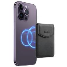 DENIOR - DENIOR V12 Magnetiskt Kortfodral i PU-läder - Svart