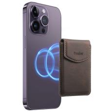 DENIOR - DENIOR V12 Magnetiskt kortfodral i PU-läder - Brun