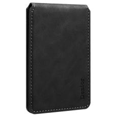 DENIOR - DENIOR V19 Magnetiskt Kortfodral Retro Textur Svart