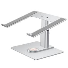 OEM - E7BW Trådlös laddare 15W Aluminium Desktop Ställning - Silver