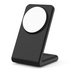 OEM - M2A 2-i-1 Magnetisk Trådlös Laddare Vertikal Ställning - Svart/Vit Silikon