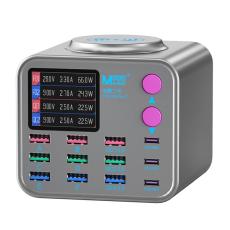 OEM - MAANT DianBa No.2 300W PD-laddare 12-portar med trådlös laddning - EU-kontakt