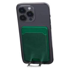 OEM - Magnetisk trådlös laddare 4-i-1 15W med ställ och kortfack - Grön