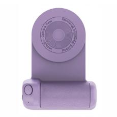 OEM - MagSafe Magnetisk Telefonhållare med Selfieutlösare och Trådlös Laddare - Lila