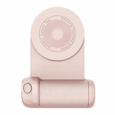 OEM - MagSafe Magnetisk Telefonhållare med Selfieutlösare och Trådlös Laddare - Rosa