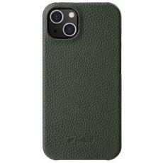 Melkco - MELKCO iPhone 13 mini Fodral Äkta Läder PC Mörkgrön