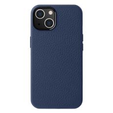 Melkco - MELKCO iPhone 14 Fodral Magnetisk Bakskal Äkta Läder + PC - Mörkblå