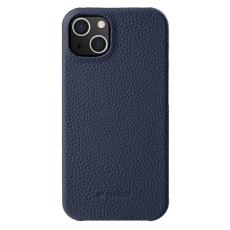 Melkco - MELKCO iPhone 14 Fodral Äkta Läder PC Bakskal Mörkblå