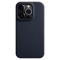 Melkco - MELKCO iPhone 14 Pro Skal i äkta läder och PC - Mörkblå