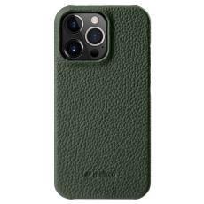 Melkco - MELKCO iPhone 14 Pro Fodral Äkta Läder + PC - Mörkgrön