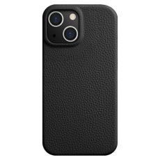 Melkco - MELKCO iPhone 15 Fodral Anti-drop Äkta Läder + PC Svart